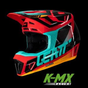 CAPACETE LEATT 7.5 VERMELHO/AQUA/LARANJA