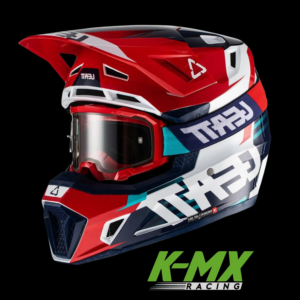 CAPACETE LEATT 7.5 AZUL/VERMELHO