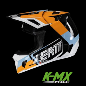 CAPACETE LEATT 7.5 AZUL LARANJA BRANCO